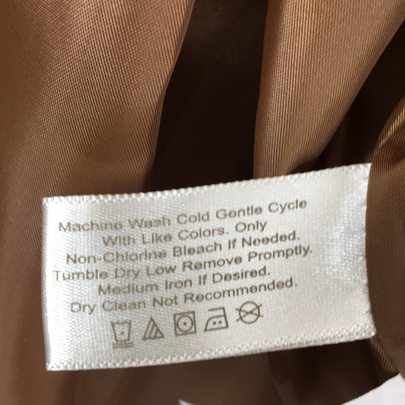 Boston Proper Brown Faux Suede Cropped Jacket Womens‎ 4 Wide Collar - Picture 7 of 11